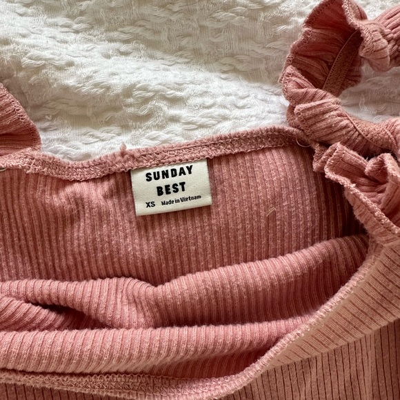 Aritzia Sunday Best FIRECRACKER Boydsuit Size XS in Blush - Picture 4 of 5